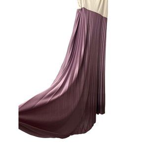 Vintage JC Penney Fashions Maxi Dress Long Pleats